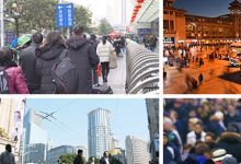 106款城市火车站车水马龙拥挤人群行走伤感情感视频素材