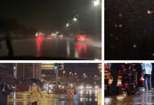 113款夜晚城市街道下雨窗户雨滴落孤独情感伤感雨天路人行人雨后短视频素材