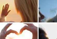 30款阳光透过手指穿过手朝阳光遮挡触摸逆光伤感情感视频素材